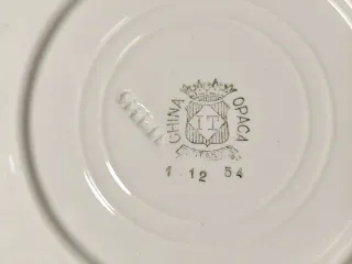 Lote 7 Platos Loza China Opaca IT Santander