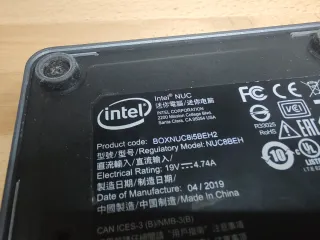 Intel NUC 8i5BEH 8GB RAM 512GB SSD NVMe