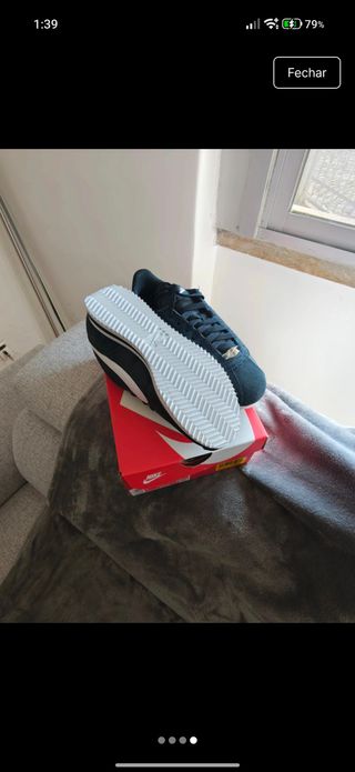 Tênis Nike Cortez Preto e Branco