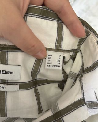 Camisa Pedro del Hierro cuadros Talla M