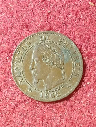 Moneta Francese Napoleone III 1862