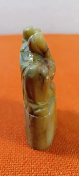 Scultura saggio cinese in giada XX sec.