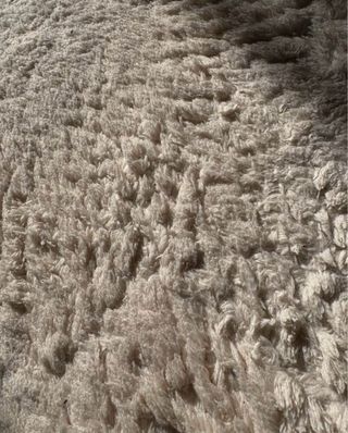 Alfombra beige 150x80 cm