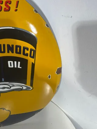 Targa Smaltata Bombata Sunoco Donald Duck