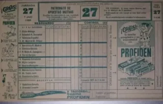 Quinielas antiguas año - 1968