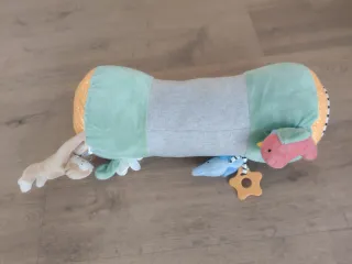 Cojín Gateo Bebé Peluche Elefante Flor