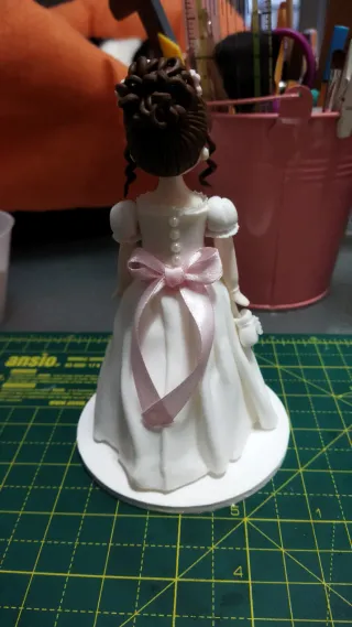 Cake Topper Comunione Bambina porcellana fredda