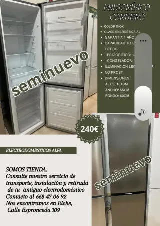Frigorífico Corberó Seminuevo A+