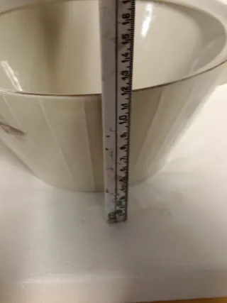 Zuppiera in porcellana vintage con pesci