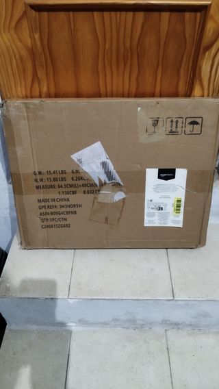 Amazon Basics Jaula para perro de alambre metálico, Plegable, Duradero con bandeja, puerta única, 61 x 46 x 51 cm (L x An x Al),