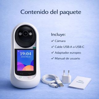 UTILIFY Cámara 2K WiFi Vigilabebés Pantalla 2.7''