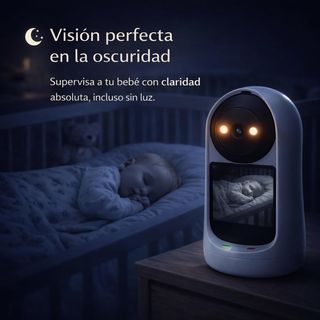 UTILIFY Cámara 2K WiFi Vigilabebés Pantalla 2.7''