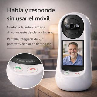 UTILIFY Cámara 2K WiFi Vigilabebés Pantalla 2.7''