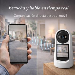 UTILIFY Cámara 2K WiFi Vigilabebés Pantalla 2.7''