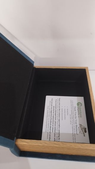 Vintiquewise Caja de almacenamiento decorativa con forma de libro, color azul