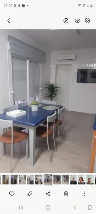 Cocina completa con mesa y 6 sillas