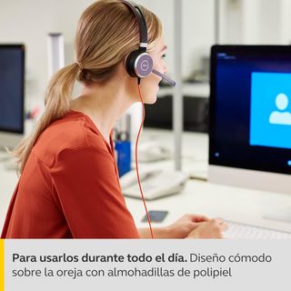 Jabra Evolve 40 MS – Auriculares Estéreo Certificados para Microsoft Teams