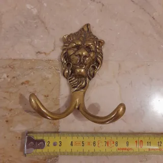 Colgador pared de latón cabeza león..NO ENVÍO