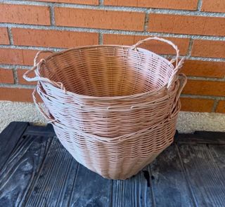 Conjunto Cestas Colgantes Metal Negro