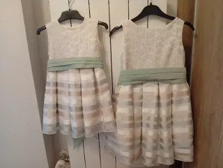 2 Vestidos Niña Elegantes Talla 18m y 6 años
