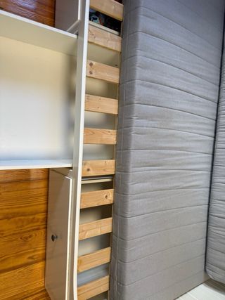 Cama Diván IKEA Blanca con 2 Colchones