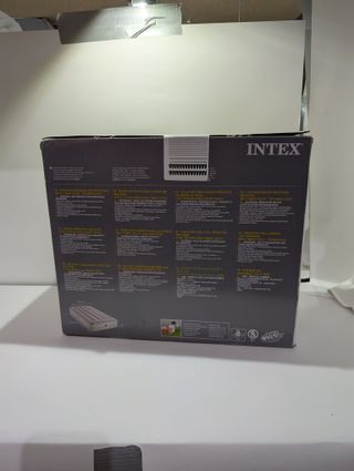 Intex Cama Inflable Doble Dura-Beam Prestige de Altura Media con USB 150, tamaño inflado: 99 cm x 1,91 m x 30 cm (64177)