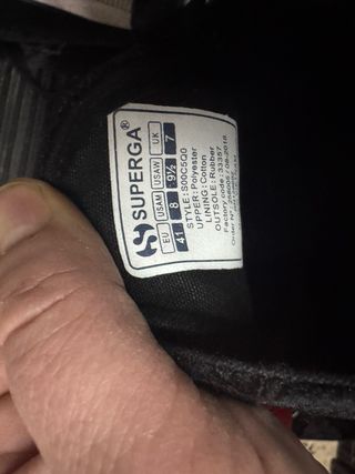 Superga Scarpe Velluto Nero