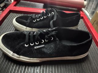 Superga Scarpe Velluto Nero