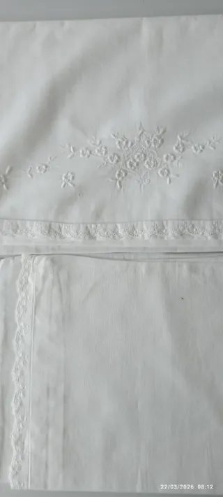 Set Lenzuola Lettino Carrozzina Ricamate