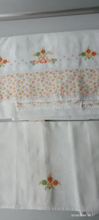 Set Lenzuola Lettino Carrozzina Ricamate