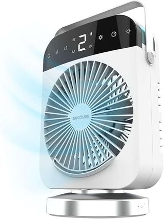 Cecotec Climatizador de Sobremesa EnergySilence 600 DeskChill Smart Rotate. 10W, Depósito 300ml, Control Táctil, Oscilación, 4 V