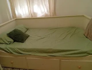 Cama nido blanca con cajones