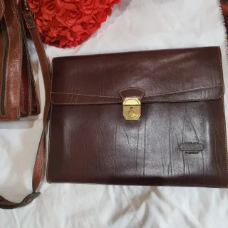 Bolso y portadocumentos de piel hombre