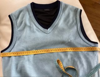 Gilet La Perla antivento azzurro