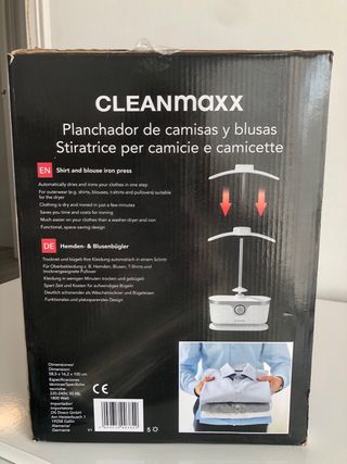 CLEANmaxx Plancha automática camisas