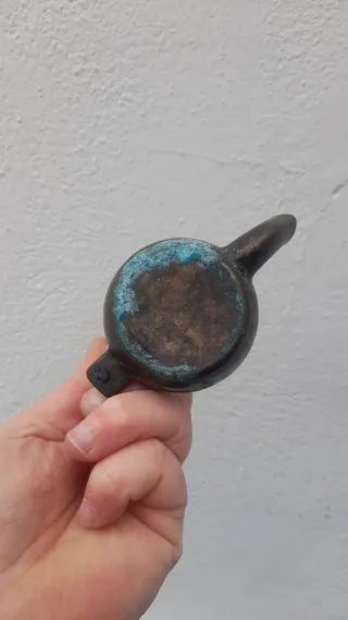 2 Oggetti Vintage Metallo Pesante