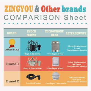 Microfono de Condensador Kit, ZINGYOU BM-800 Micro Set Estudio Profesional