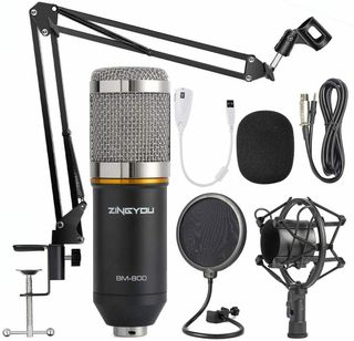 Microfono de Condensador Kit, ZINGYOU BM-800 Micro Set Estudio Profesional