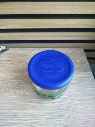 Vaso Miraculous Cat Noir /, con "tapa azul de Noci