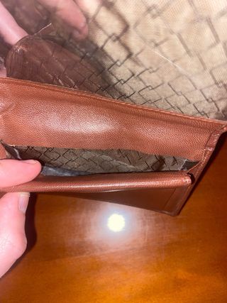 Cartera / Billetera Marrón 19x14 cm