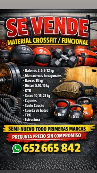 Material CrossFit y Funcional Seminuevo