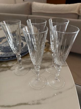 Vajilla Churchill Inglesa Azul y Blanca