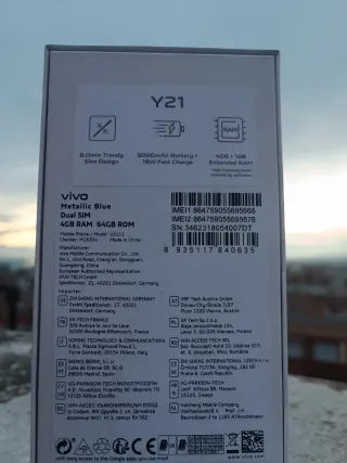 VIVO Y21 4/64GB Nero