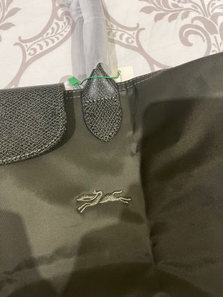 Bolso Longchamp Negro/Verde Oliva