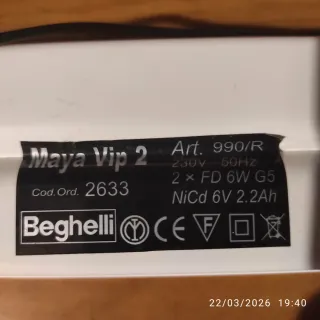 Ricambio neon Beghelli