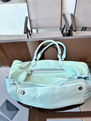 Bolso MCM Piel Azul Claro