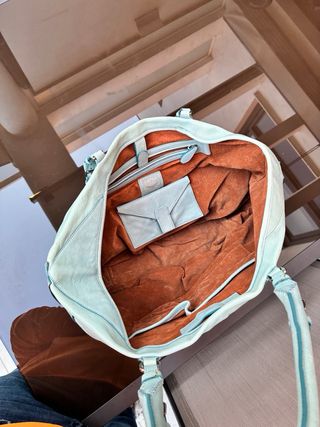 Bolso MCM Piel Azul Claro