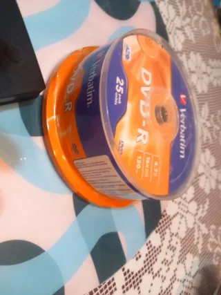 DVD DANGZW Externo Usb + Tarrina 25 dvds Verbatim