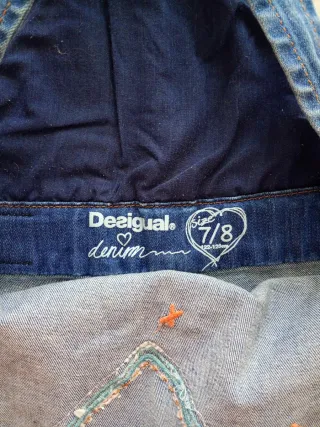 Peto Desigual niña corazón lentejuelas talla 7/8