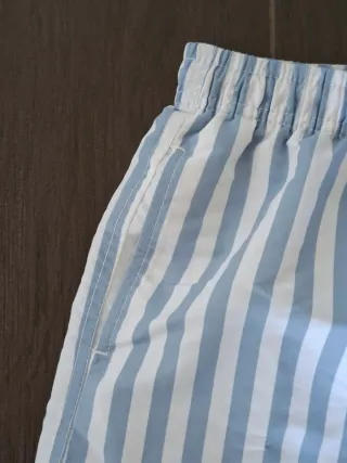 Bañador niño T9-10 Rayas Azul Blanco